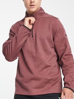 Nike Therma-Fit Victory 1/4 Zio Golf Pullover Magic Ember/Black Men's 2XL